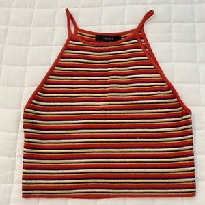 Forever 21 Striped Halter Size Small